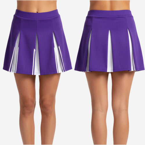 Personalized Cheer Uniform Skirt - Custom Performance Skirt in Purple
