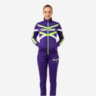 Custom Cheerleading Tracksuit Set Purple - Full Zip Warmup Jacket & Pants Team Suit