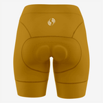 Custom Gold Women's Cycling Shorts – Perfect Fit - K2 Sportswear | Custom Sports Uniforms & Apparels - K2 Sportswear