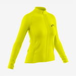 Personalized Yellow Women's Long Sleeve Bicycle Jersey - K2 Sportswear | Custom Sports Uniforms & Apparels - K2 Sportswear