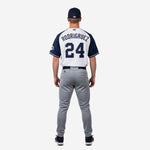 Custom Baseball Team Uniform in White/Gray - Jersey & Pants Custom Name Number Set