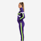 Custom Cheerleading Tracksuit Set Purple - Full Zip Warmup Jacket & Pants Team Suit