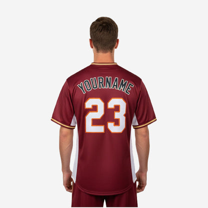 Custom Baseball Team Jersey - Full Button Custom Name & Number