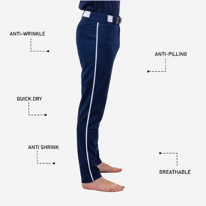 Custom Baseball Pants - Custom Team Colors Baseball Uniform Pants in Oxford Blue