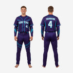 Custom Baseball Uniform Set - Jersey & Pants Team Design in Oxford Blue
