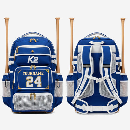 Custom Baseball Bag - Personalized Baseball Equipment Bag Team Name & Logo