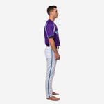 Custom Baseball Team Uniform in Purple/White - Jersey & Pants Custom Name Number Set
