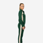 Green Custom Cheerleading Tracksuit Set - Full Zip Warmup Jacket & Pants Team Suit