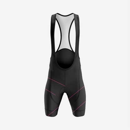 Men’s Long Sleeve Cycling Top and Bib Shorts Set - Dark Lavender