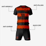 Orange/Black Custom Volleyball Uniform Set for Teams - K2 Sportswear | Custom Sports Uniforms & Apparels - K2 Sportswear