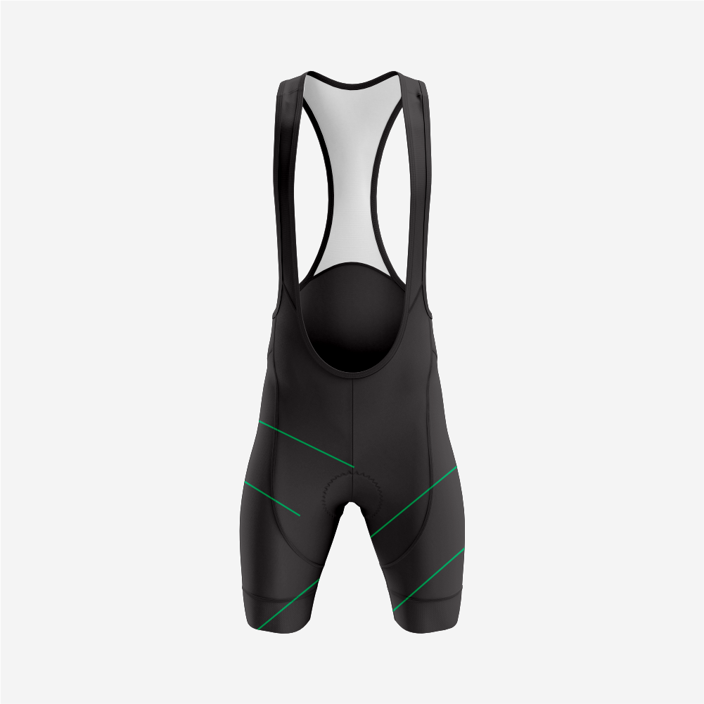 Premium Men’s Cycling Apparel – Road Cycling Jersey & Bib Shorts in Dark Green