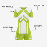 Personalized Apple Green Volleyball Uniform Set for Athletes - K2 Sportswear | Custom Sports Uniforms & Apparels - K2 Sportswear
