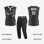 Custom Black Sleeveless 2 Button Softball Jersey – Perfect for Men/Women/Youth - K2 Sportswear | Custom Sports Uniforms & Apparels - K2 Sportswear