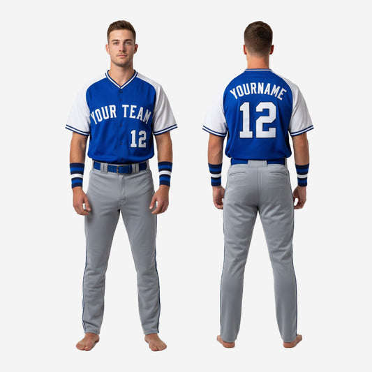 Personalized Baseball Uniform Set - Custom Jersey & Pants Team Uniform