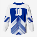 Custom Blue Ice Hockey Jersey – Pro Quality - K2 Sportswear | Custom Sports Uniforms & Apparels - K2 Sportswear