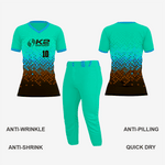 Custom Paris Green/Brown Softball V-Neck Jersey for Men/Women - K2 Sportswear | Custom Sports Uniforms & Apparels - K2 Sportswear