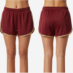 Custom Cheerleading Shorts - Athletic Practice Shorts in Dark Red