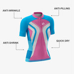 Personalized Women's Cycling Set – Blue and Pink - K2 Sportswear | Custom Sports Uniforms & Apparels - K2 Sportswear