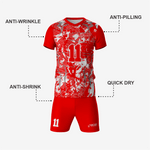 Premium Custom Red Volleyball Uniform Set - K2 Sportswear | Custom Sports Uniforms & Apparels - K2 Sportswear