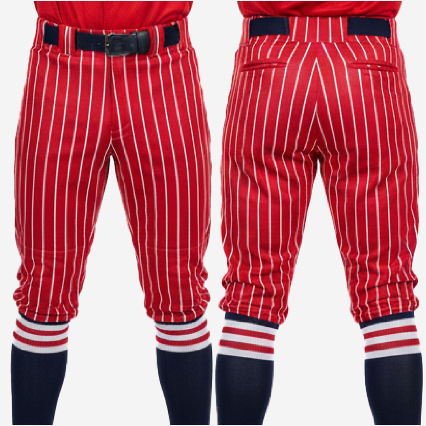 Personalized Baseball Knicker Pants - Custom Pinstripe Baseball Uniform Pants