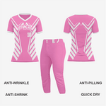Personalized Softball V-Neck Jersey for Men/Women – Pink - K2 Sportswear | Custom Sports Uniforms & Apparels - K2 Sportswear