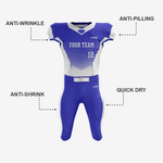 Egyptian Blue and White Football Uniform - Pro Fit - K2 Sportswear | Custom Sports Uniforms & Apparels - K2 Sportswear