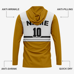 Personalized Softball T-Shirt Hoodie in Black/Gold for Men/Women/Youth - K2 Sportswear | Custom Sports Uniforms & Apparels - K2 Sportswear