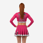 Long Sleeve Cheerleading Uniform Set - Custom Crop Top & Skirt for Youth & All-Star Teams