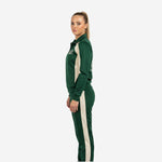 Green Custom Cheerleading Tracksuit Set - Full Zip Warmup Jacket & Pants Team Suit