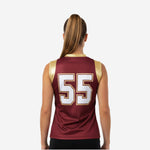 Custom Printed Cheerleading Tank Top - Maroon Sleeveless Shell