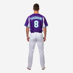 Custom Baseball Team Uniform in Purple/White - Jersey & Pants Custom Name Number Set
