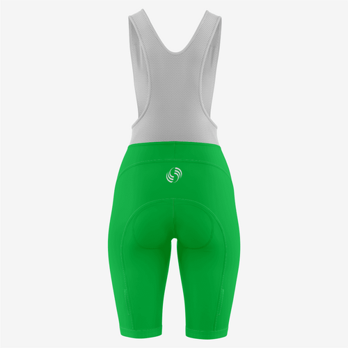 Premium Custom Green Cycling Bib Shorts for Women - K2 Sportswear | Custom Sports Uniforms & Apparels - K2 Sportswear
