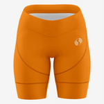 Personalized Orange Women's Cycling Shorts - K2 Sportswear | Custom Sports Uniforms & Apparels - K2 Sportswear