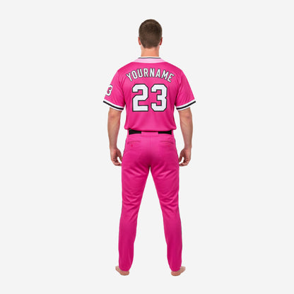 Custom Baseball Uniform Set - Sublimated Jersey & Pants Team Uniform in Cerise Pink