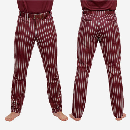 Personalized Pinstripe Baseball Pants - Custom Colors Baseball Uniform Pants
