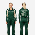 Green Custom Cheerleading Tracksuit Set - Full Zip Warmup Jacket & Pants Team Suit