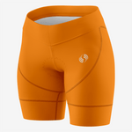 Personalized Orange Women's Cycling Shorts - K2 Sportswear | Custom Sports Uniforms & Apparels - K2 Sportswear
