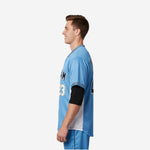 Custom Baseball Team Jersey in Sky - Full Button Custom Name & Number