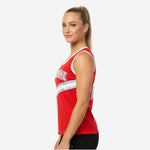 Custom Printed Cheerleading Tank Top - Red Sleeveless Shell