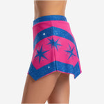 Custom Cheerleading A-Line Skirt - Asymmetric Hem Team Colors Athletic Skirt
