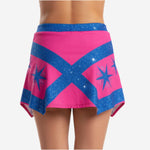 Custom Cheerleading A-Line Skirt - Asymmetric Hem Team Colors Athletic Skirt