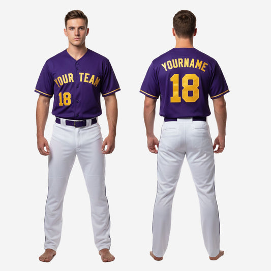 Personalized Baseball Uniform Set - Custom Jersey & Pants Sublimation Print