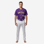 Custom Baseball Uniform - Full Button Jersey & Pants Team Name & Number Set