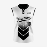 Custom Black Sleeveless 2 Button Softball Jersey – Perfect for Men/Women - K2 Sportswear | Custom Sports Uniforms & Apparels - K2 Sportswear