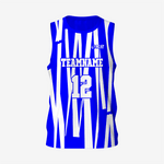 Men's Personalized Blue Lacrosse Pinnie - K2 Sportswear | Custom Sports Uniforms & Apparels - K2 Sportswear