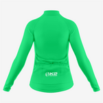Premium Women's Long Sleeve Bicycle Jersey in Green - K2 Sportswear | Custom Sports Uniforms & Apparels - K2 Sportswear