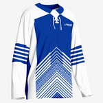Custom Blue Ice Hockey Jersey – Pro Quality - K2 Sportswear | Custom Sports Uniforms & Apparels - K2 Sportswear
