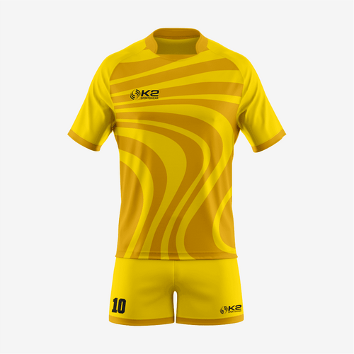 Custom Rugby Uniform Set in Yellow/Gold - K2 Sportswear | Custom Sports Uniforms & Apparels - K2 Sportswear