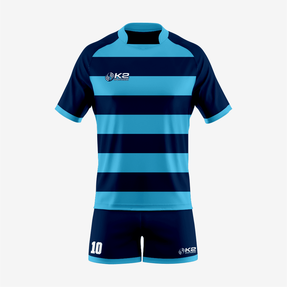 Customized Rugby Uniform Set in Blue
