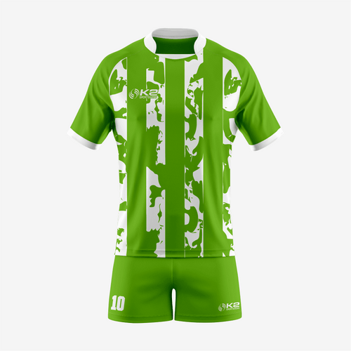 Custom Fit Green Rugby Uniform for Teams - K2 Sportswear | Custom Sports Uniforms & Apparels - K2 Sportswear